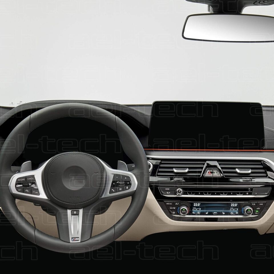 BMW 6 Serisi Dijital Gösterge ve 12,3 İnc Navigasyon Uyumlu Nano Ekran Koruyucu 2li Set