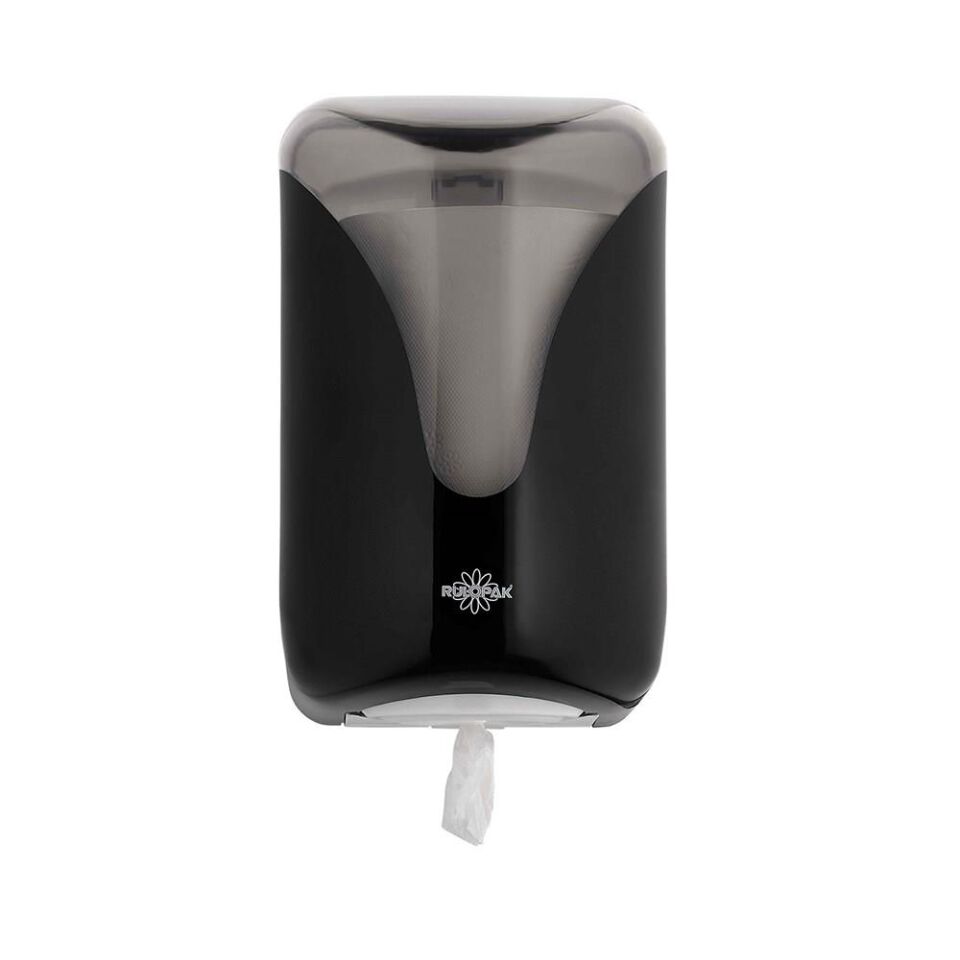 Rulopak Elite içten Çekmeli Perforeli Kağıt Havlu Dispenseri Siyah
