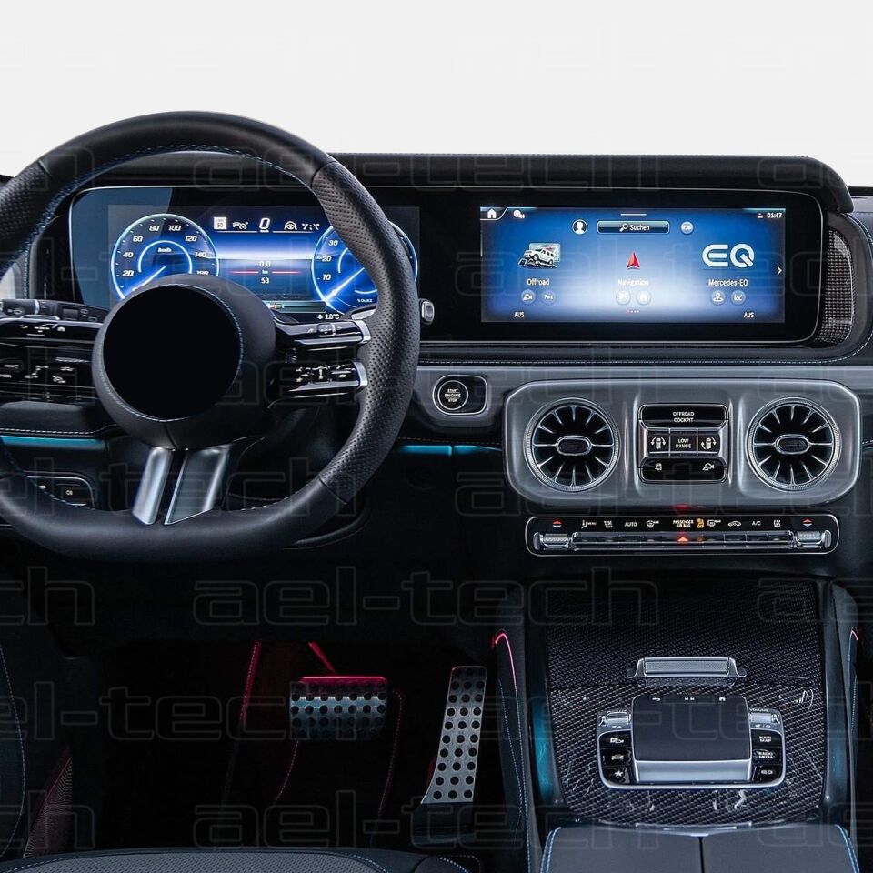 Mercedes G Uyumlu 12,3 inç Navigasyon ve Dijital Gösterge 9H Nano Ekran Koruyucu