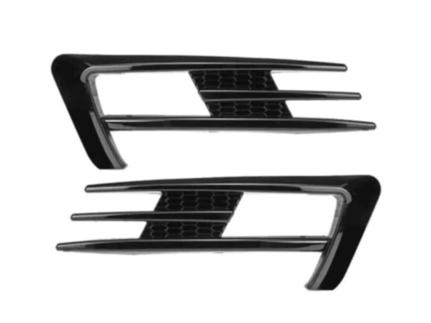 GOLF 7 2012-2016 IÇIN UYUMLU GTI ÖN TAMPON BIÇAKLARI - PIANO BLACK