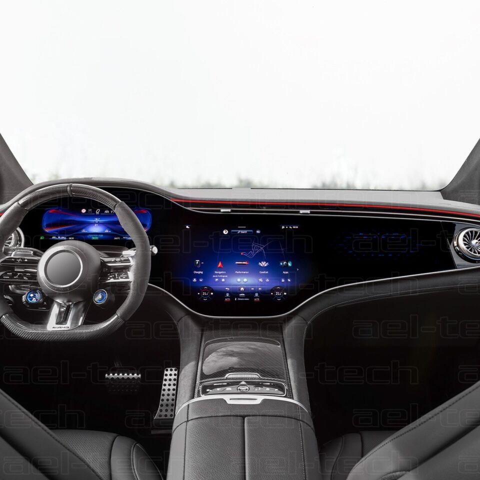 Mercedes EQS Maybach Uyumlu Navigasyon ve Dijital Gösterge 9H Nano Ekran Koruyucu