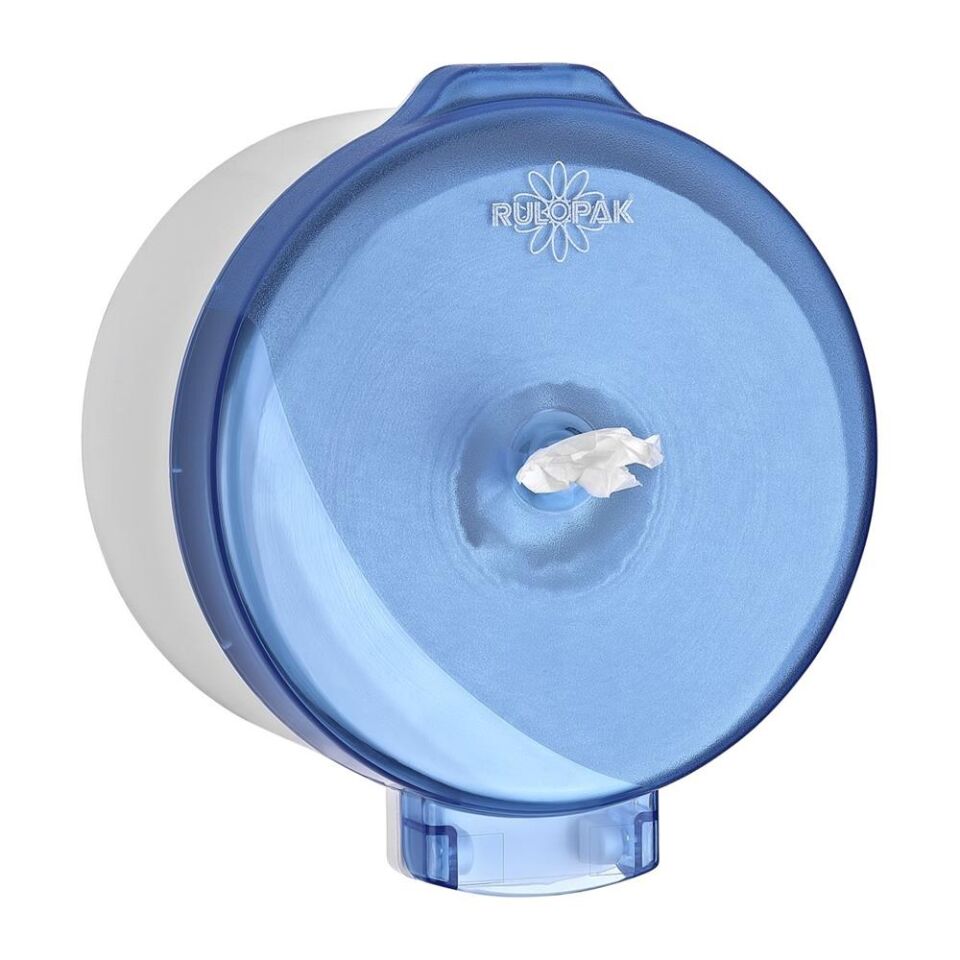 Rulopak Modern Cimri İçten Çekmeli Tuvalet Kağıdı Dispenseri Transparan Mavi