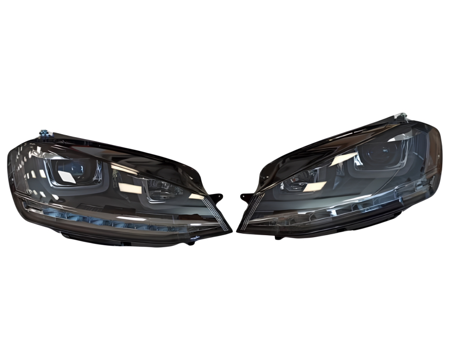 GOLF 7 IÇIN UYUMLU U LED FAR SILVER