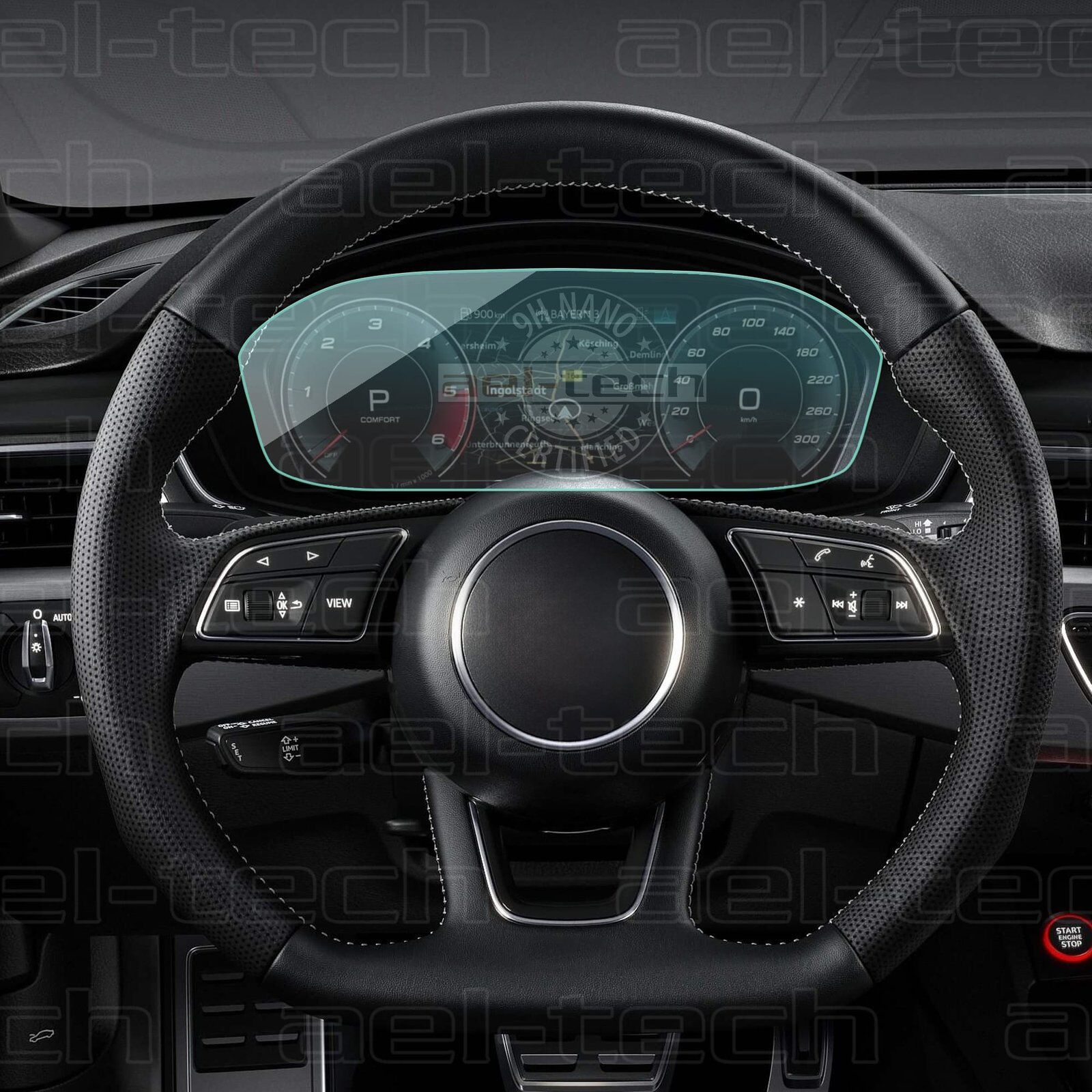 Audi A5 Uyumlu Dijital Gösterge 9H Nano Ekran Koruyucu