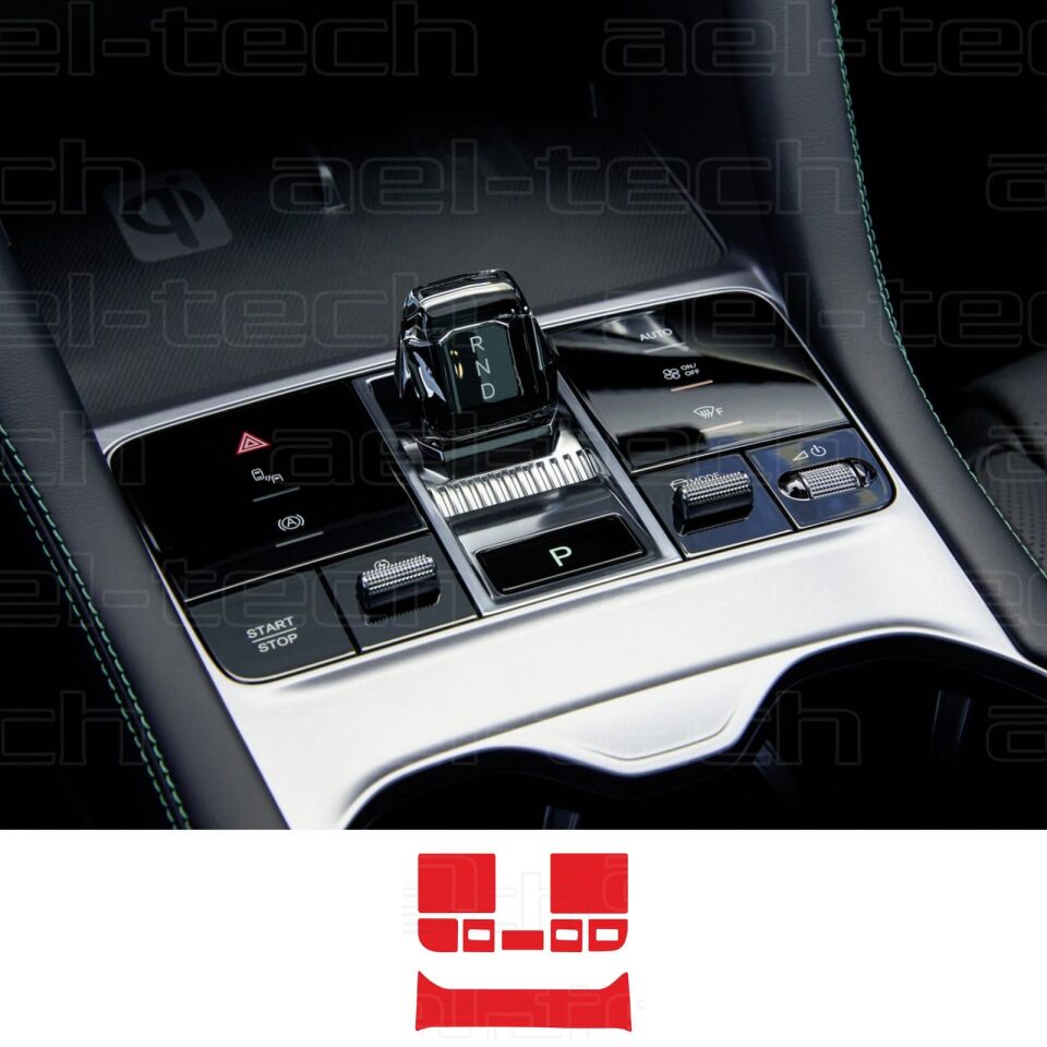 BYD Seal U Dm-i Uyumlu Vites Etrafı Piano Black TPU koruyucu 8 li Set