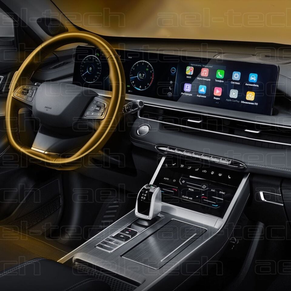 Chery Tiggo 7 Pro Avantgarde Uyumlu Gösterge Navigasyon Klima 9H Nano Ekran Koruyucu 2li Set