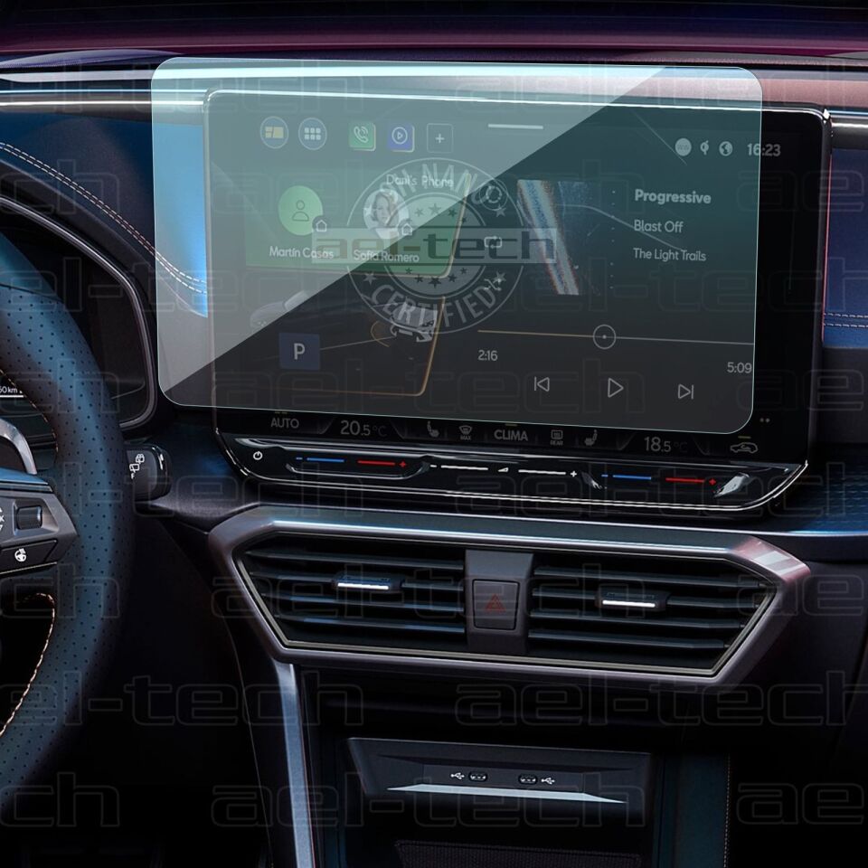 Cupra Leon Uyumlu 12,9 Inç Navigasyon 9H Nano Ekran Koruyucu