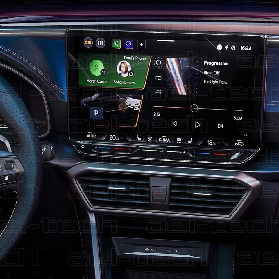 Cupra Leon Uyumlu 12,9 Inç Navigasyon 9H Nano Ekran Koruyucu