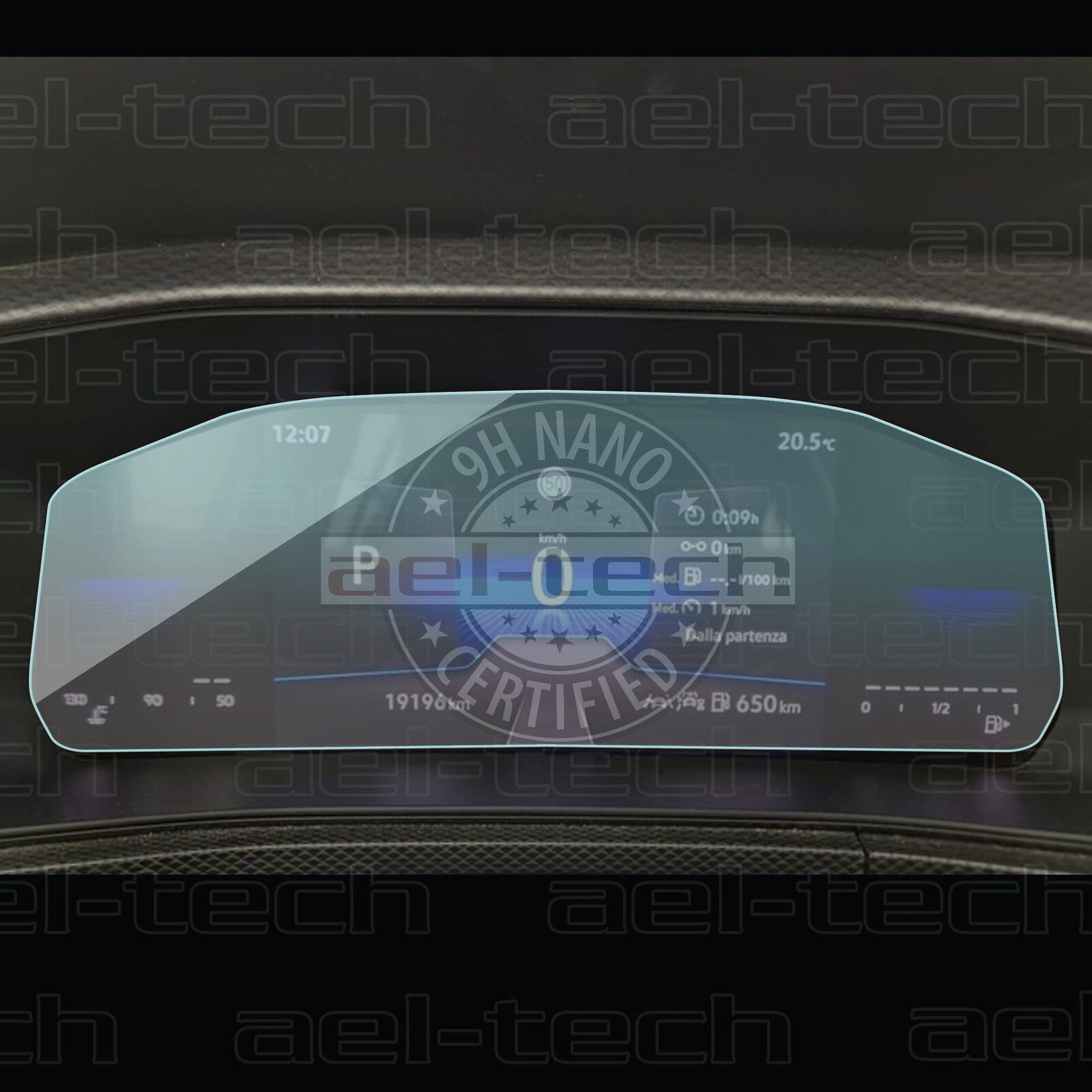 Volkswagen T-Cross Uyumlu Dijital Gösterge 9H Nano Ekran Koruyucu