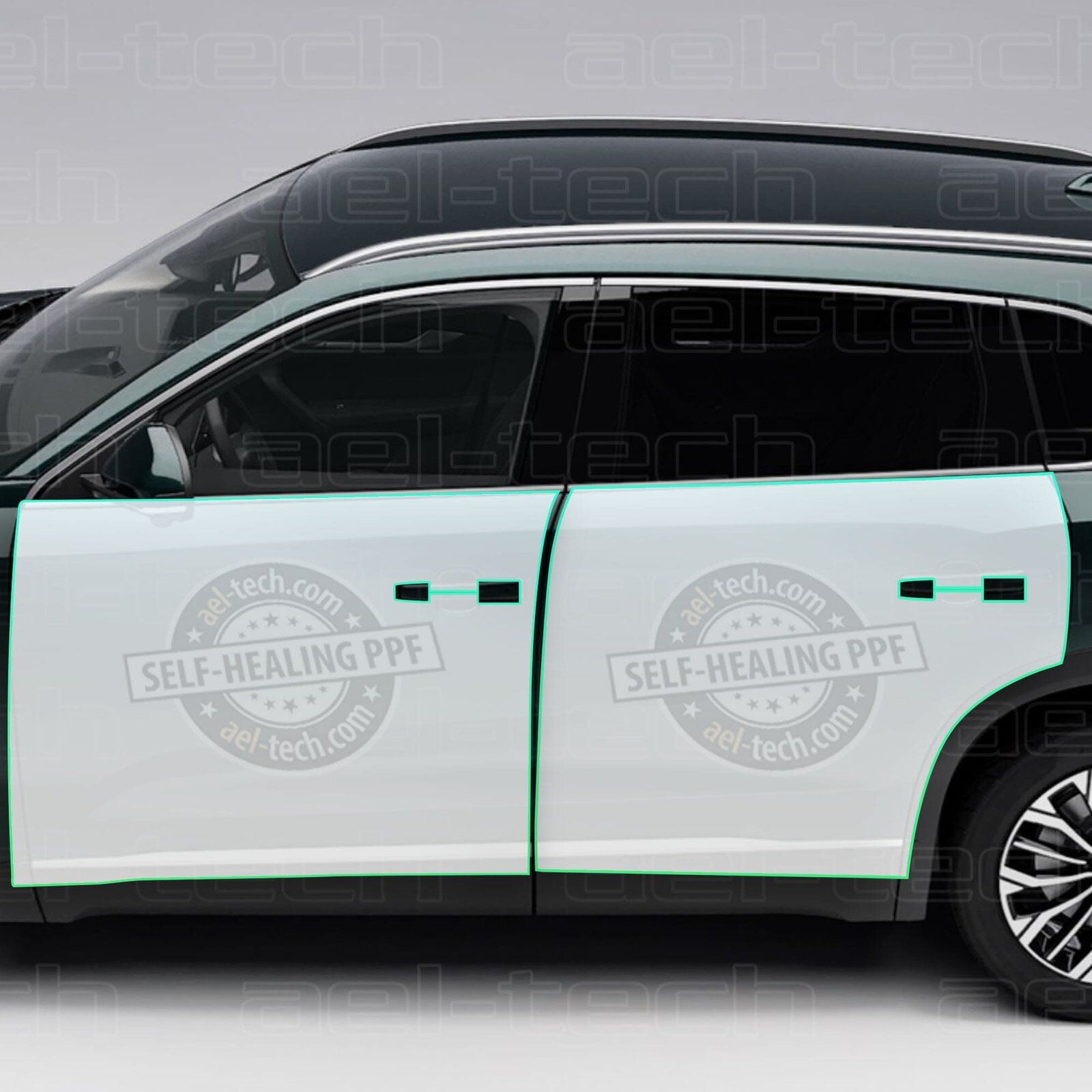 Togg T10X Uyumlu Ön ve Arka Kapılar Tpu Koruyucu 4 lü Set