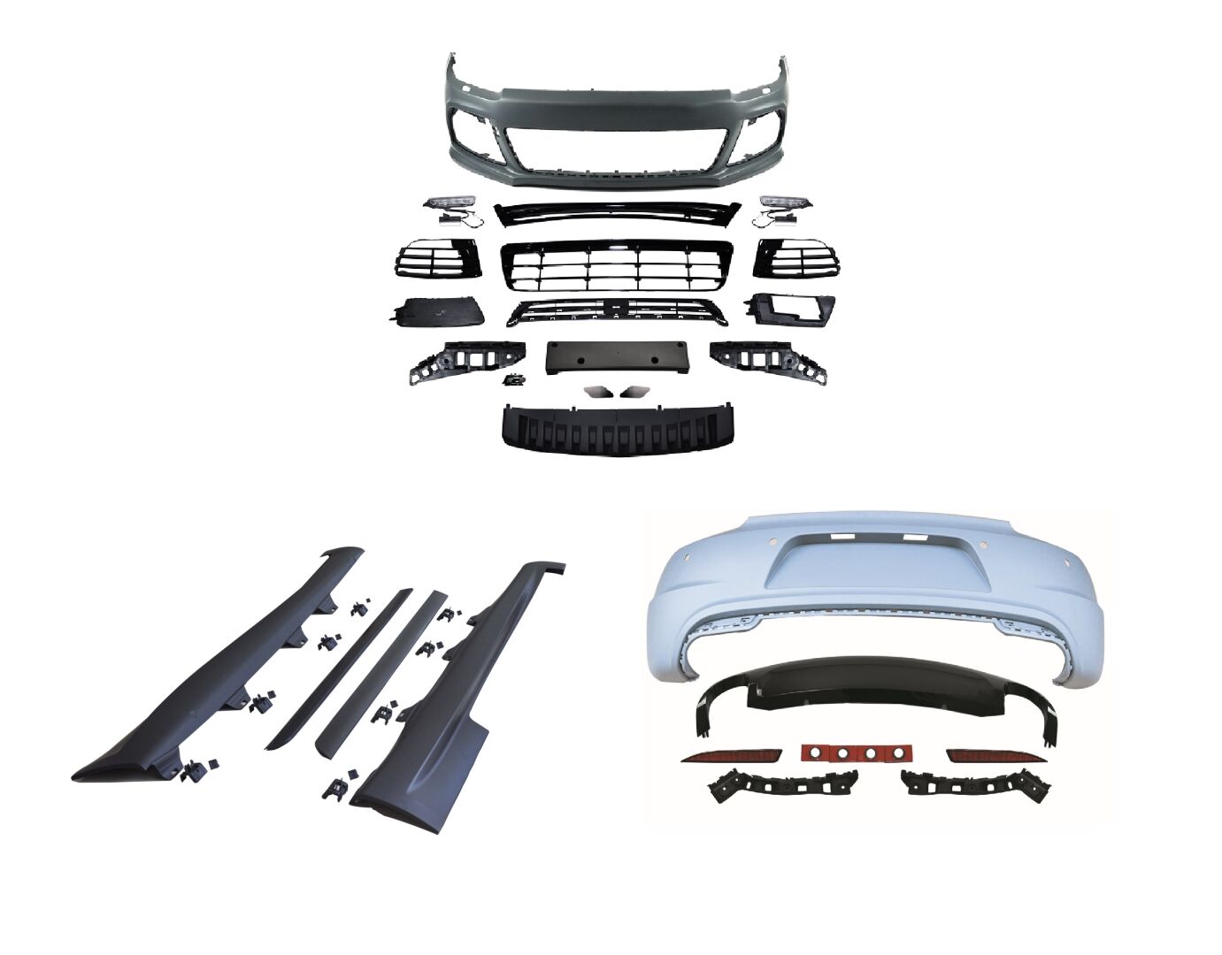 SCIROCCO 2009-2014 IÇIN UYUMLU R BODY KIT