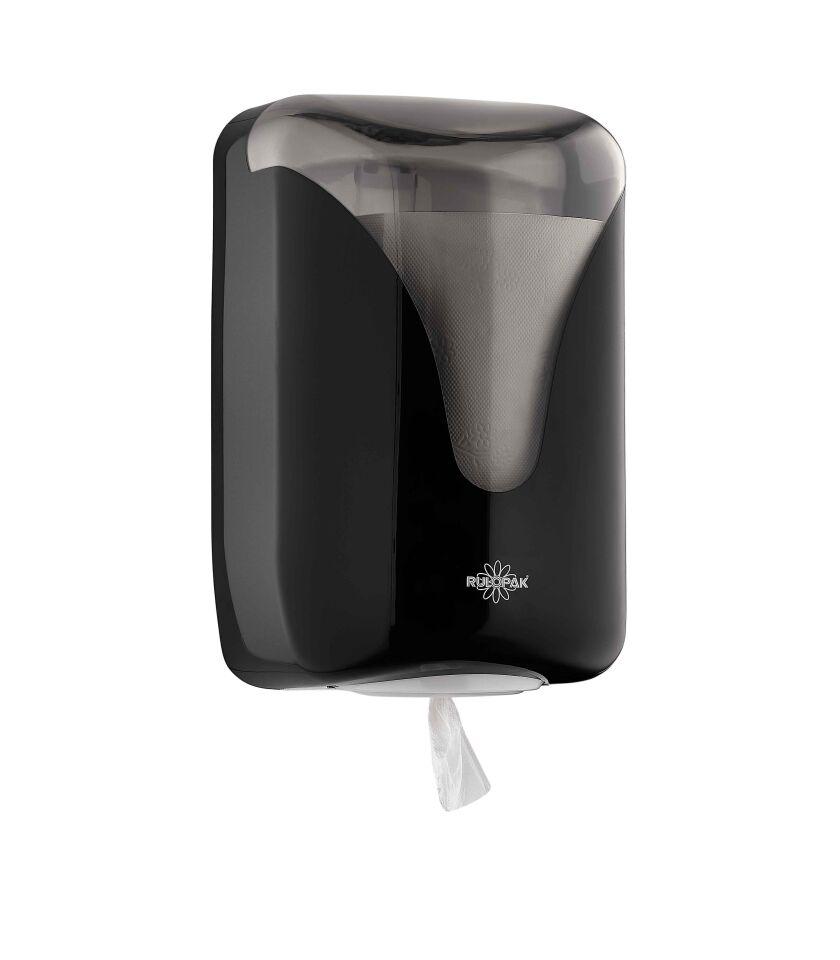 Rulopak Elite İçten Çekmeli Kağıt Havlu Dispenseri Perforesiz Siyah