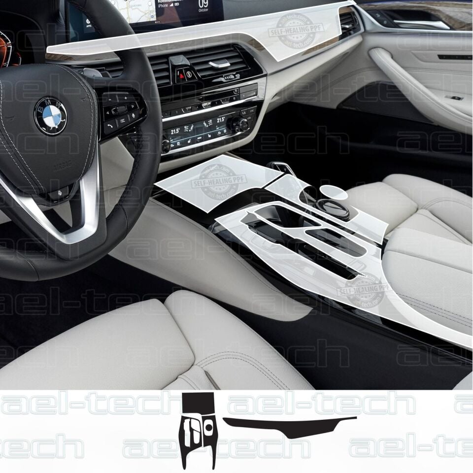 Bmw 5 Seri 2023 Uyumlu Piano Black Tpu Koruyucu 4 lü set