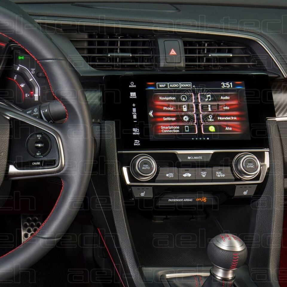 Honda Civic 2016-2019 Uyumlu Navigasyon 9H Nano Ekran Koruyucu