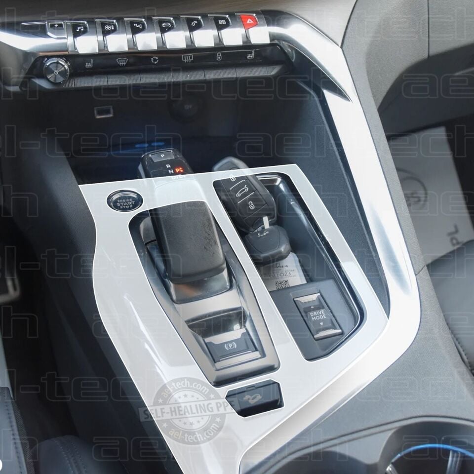 Peugeot 3008 Allure Piano Black Joystick Vites Orta Konsol Uyumlu Nano Koruyucu