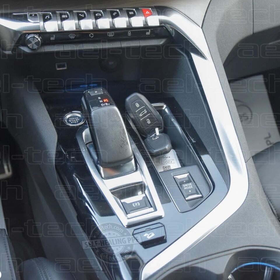 Peugeot 3008 Allure Piano Black Joystick Vites Orta Konsol Uyumlu Nano Koruyucu