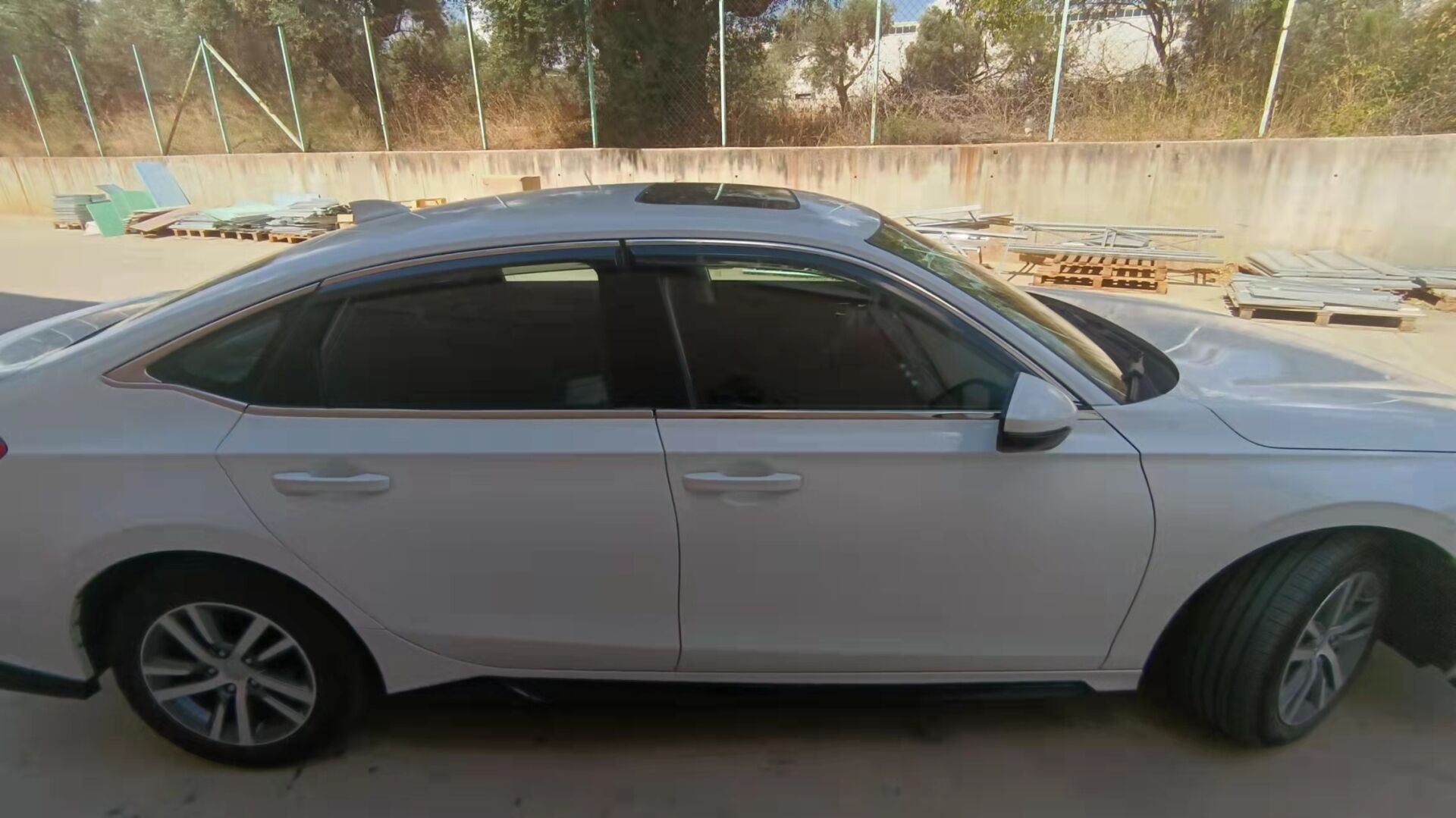 CIVIC 2022 FE1 IÇIN UYUMLU  CAM ÇITASI 8 PARÇA (SIYIRICI)