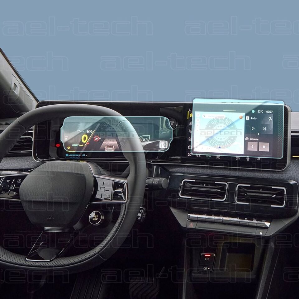 Renault 5 Elektrik Dijital Gösterge ve Navigasyon Uyumlu Nano Ekran Koruyucu 2 li Set 2025