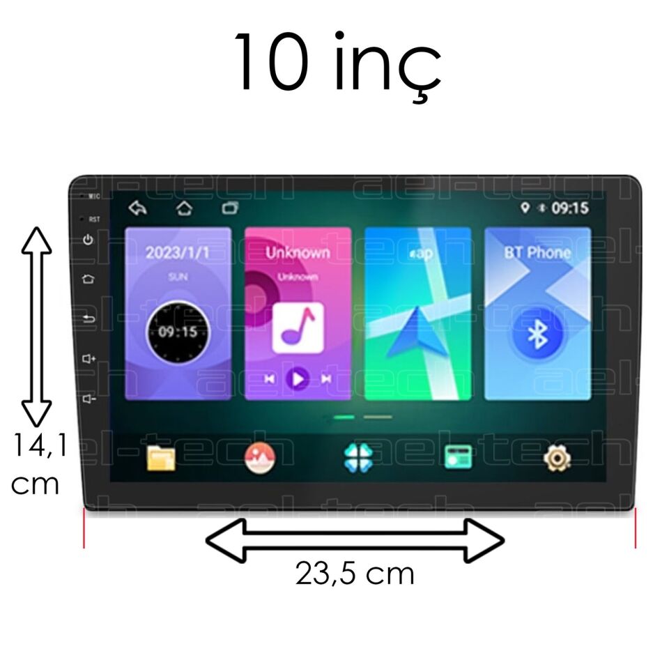 10 inç Universal Uyumlu 9H Nano Ekran Koruyucu