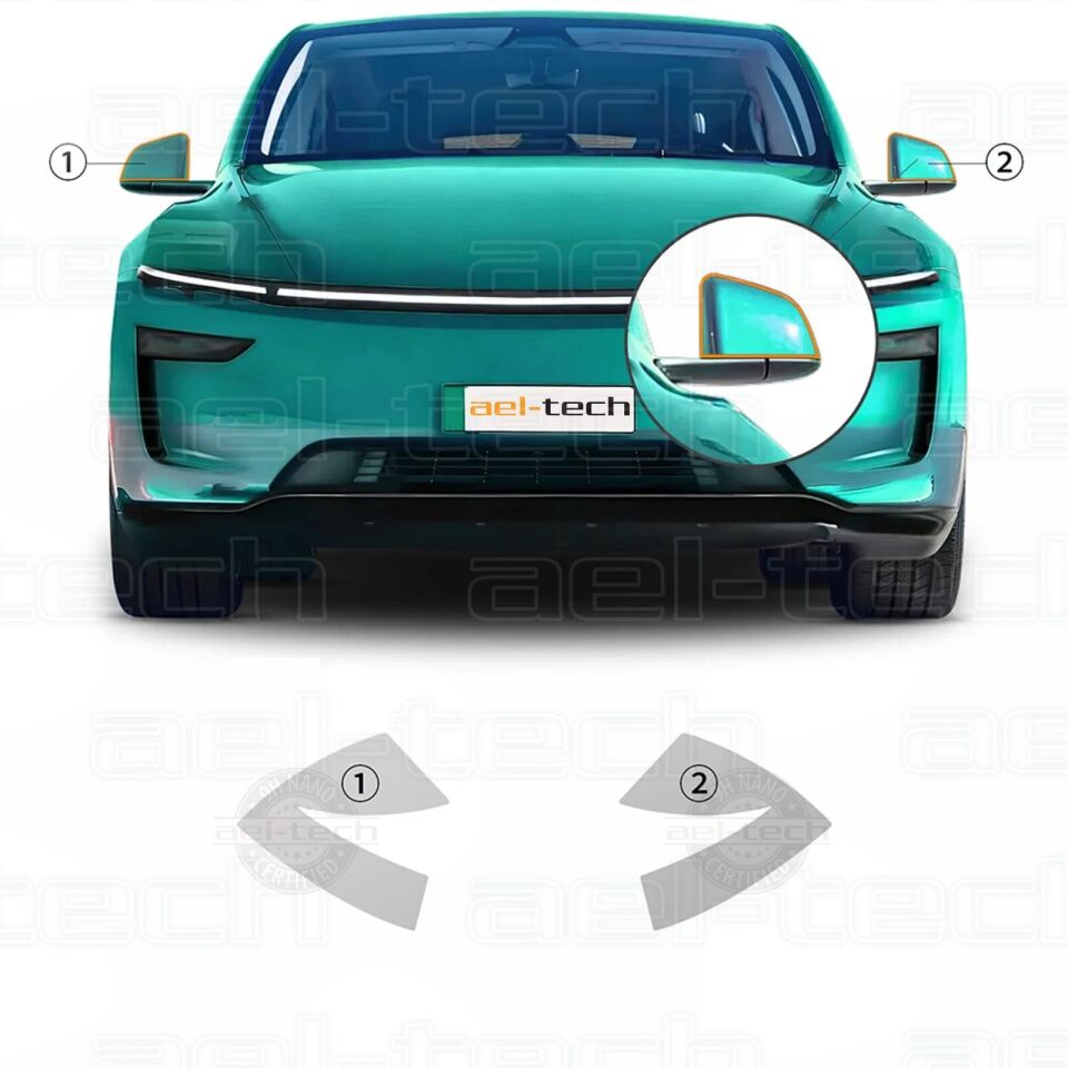 Tesla Jüniper Uyumlu Dikiz Aynası Üstü Tpu Koruyucu 2025