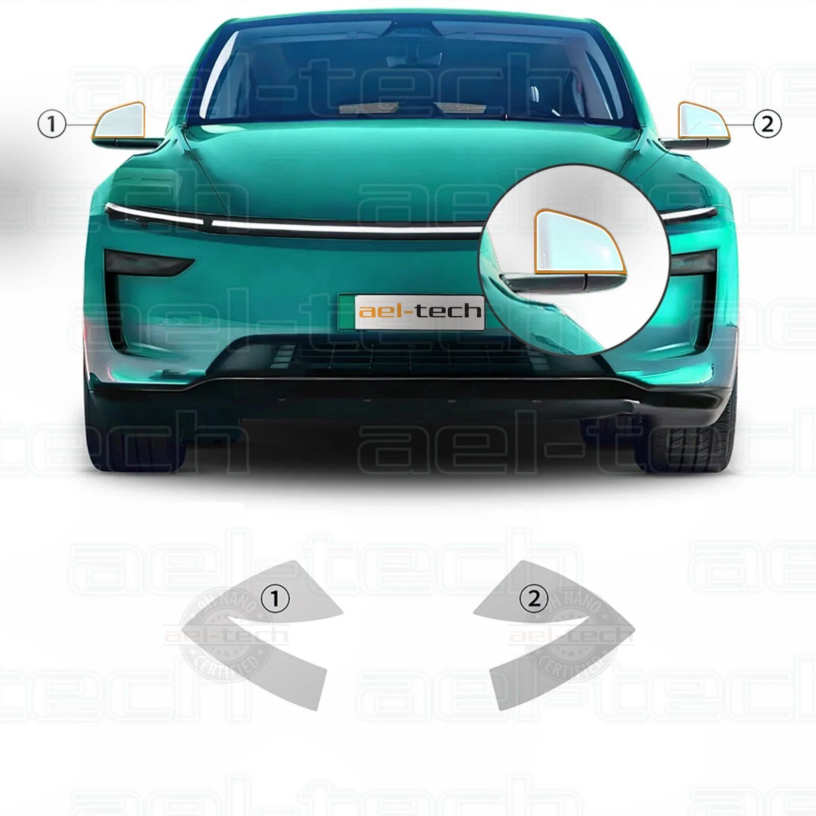 Tesla Jüniper Uyumlu Dikiz Aynası Üstü Tpu Koruyucu 2025