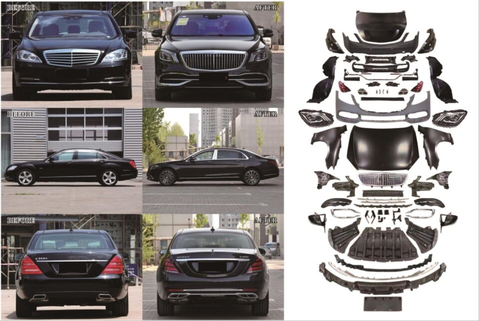 W221 IÇIN UYUMLU W222 YÜKSELTME MAYBACH BODY KIT