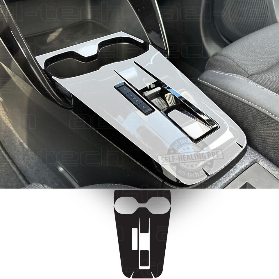 Citroen C3 Aircross ve E-C3 Uyumlu Vites Etrafı Piano Black Tpu Koruyucu 2025