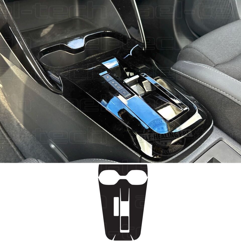 Citroen C3 Aircross ve E-C3 Uyumlu Vites Etrafı Piano Black Tpu Koruyucu 2025