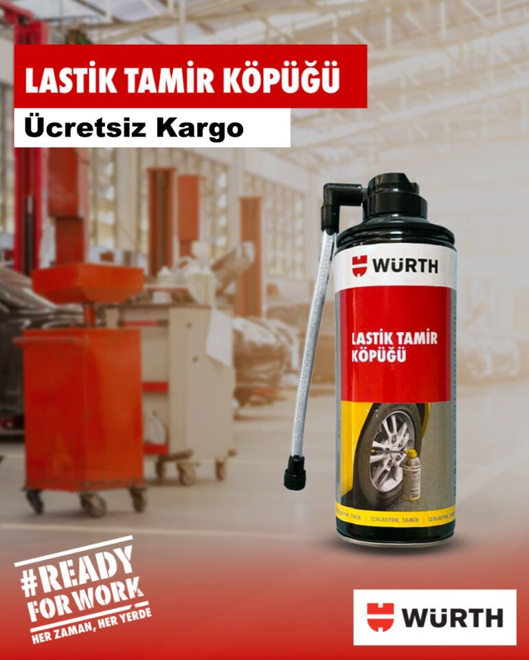 Lastik Tamir Köpüğü - Otomobil Ve Motorsikletler İçin