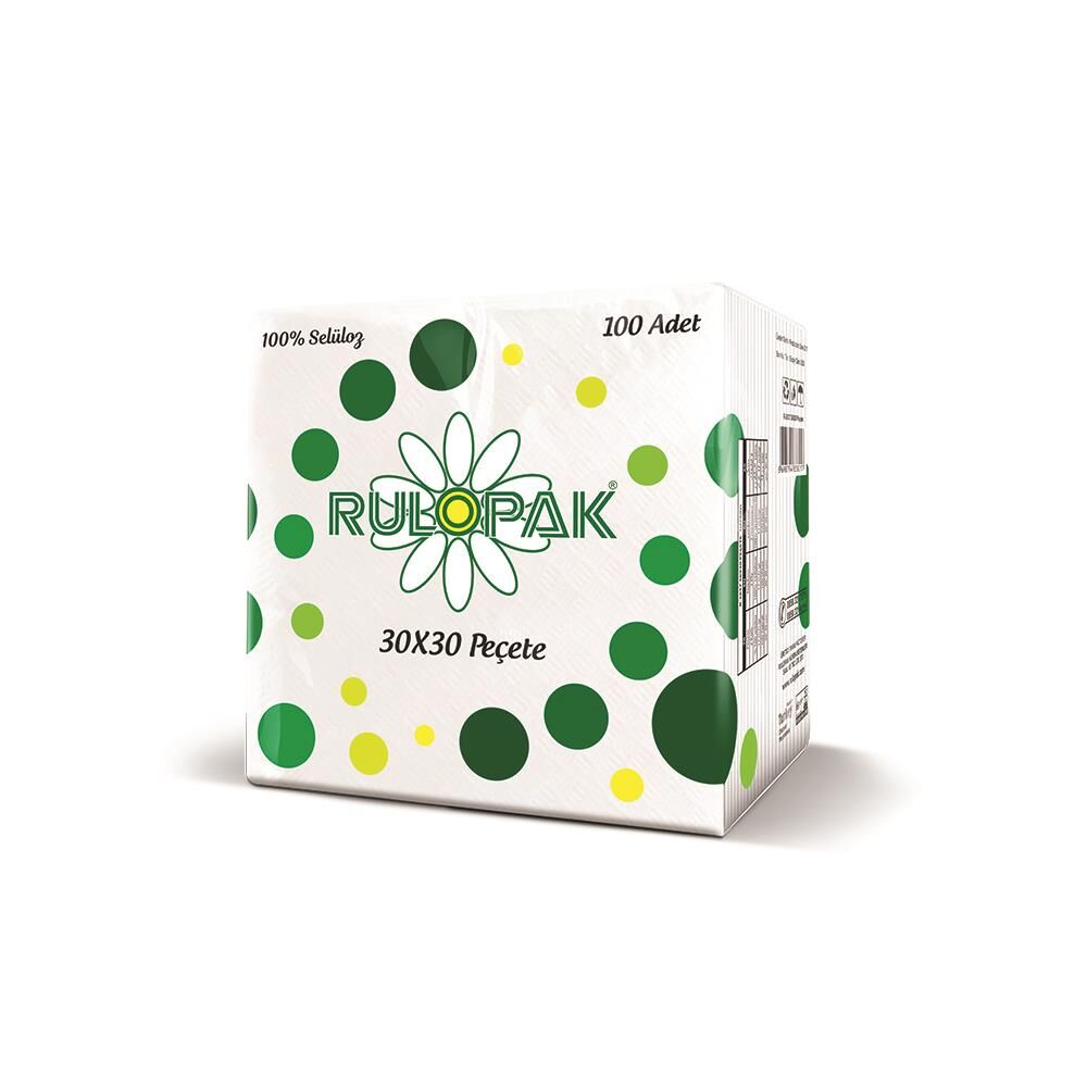 Rulopak Peçete 30x30 100'lü Paket 24 Adet