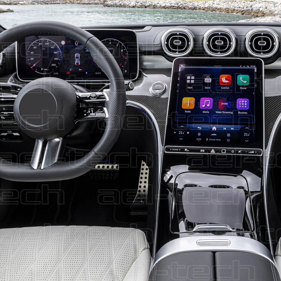 Mercedes CLE Seri Navigasyon ve Dijital gösterge uyumlu Nano Ekran Koruyucu 2li Set