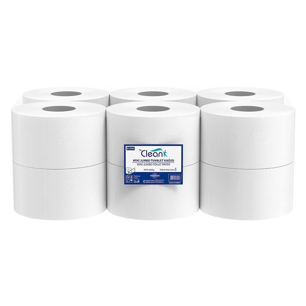 Rulopak Mini Jumbo Tuvalet Kağıdı 2 Katlı 12'Li Paket 4 Kg