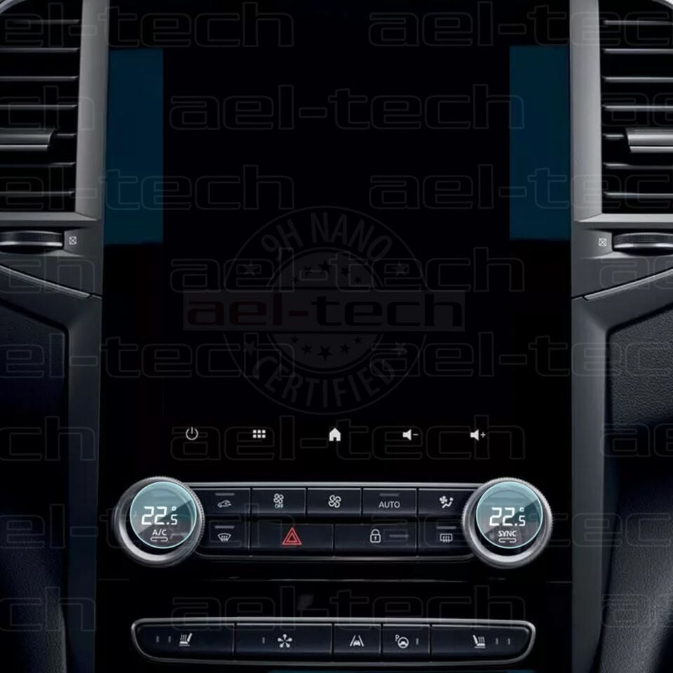 Renault Megane 4 Uyumlu Dijital Klima Gösterge Üstü 9H Nano Ekran Koruyucu 2'li set