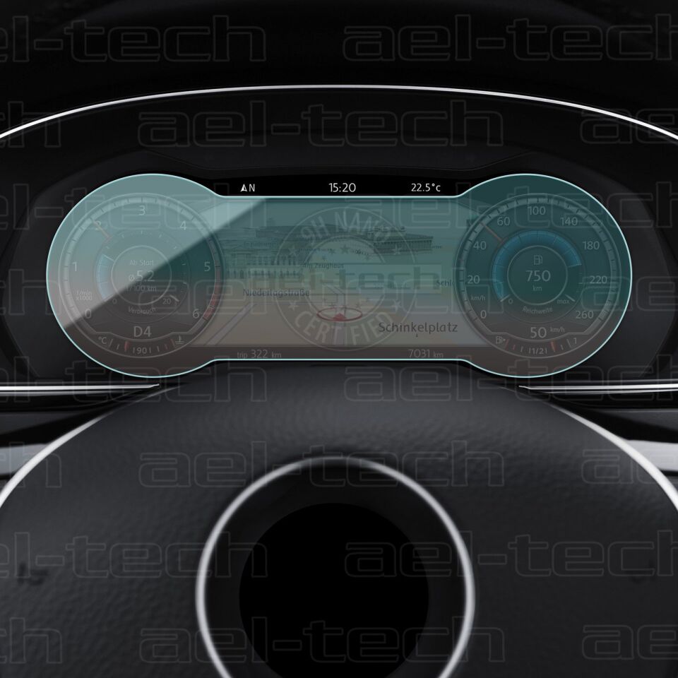 Volkswagen Passat Uyumlu Digital Gösterge Nano Ekran Koruyucu 2016/2019