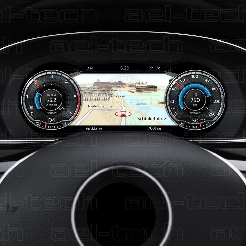 Volkswagen Passat Uyumlu Digital Gösterge Nano Ekran Koruyucu 2016/2019