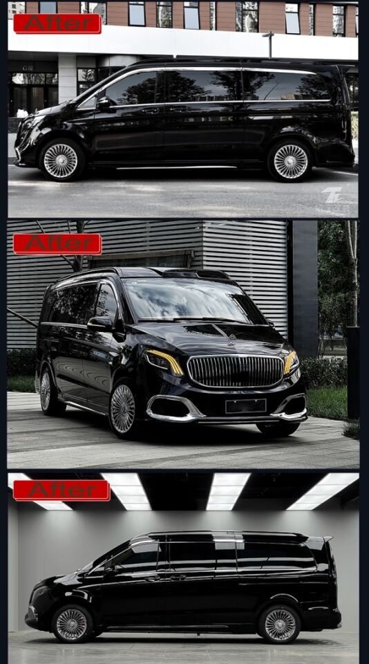 W447 VITO IÇIN UYUMLU AERO KIT (TAVAN RAYI-SPOILER-MOON VISOR)