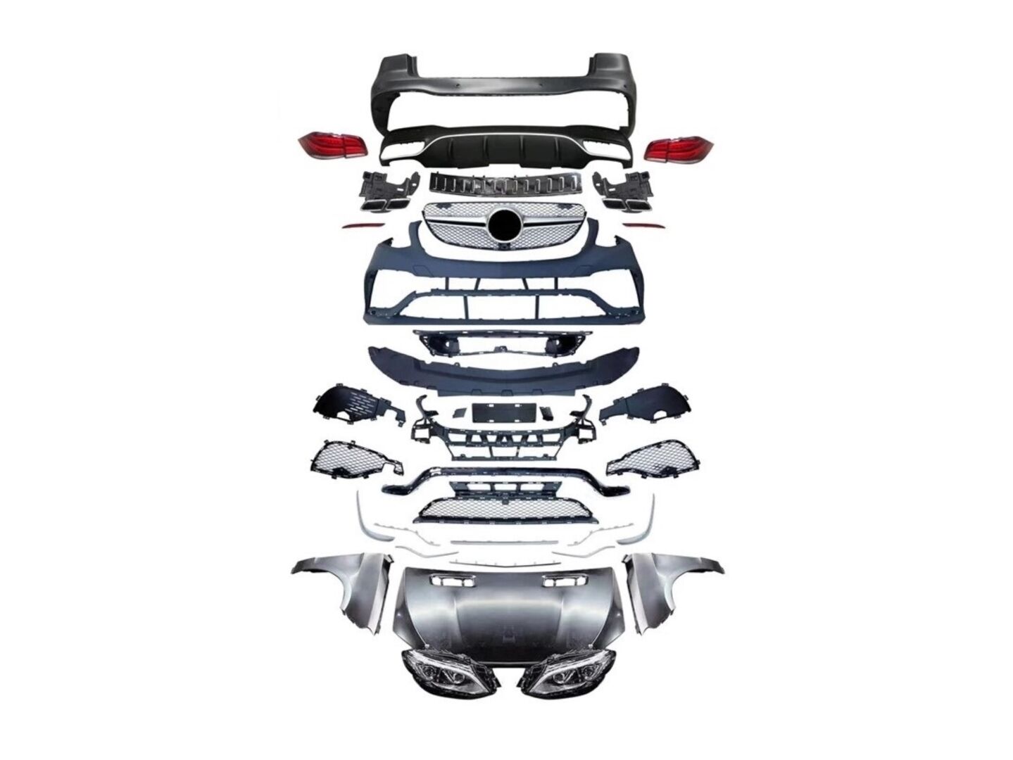 ML SERISI IÇIN UYUMLU  GLE GÖRÜNÜM BODY KIT (FACELIFT) (12-15)     (xenon farlı model için)