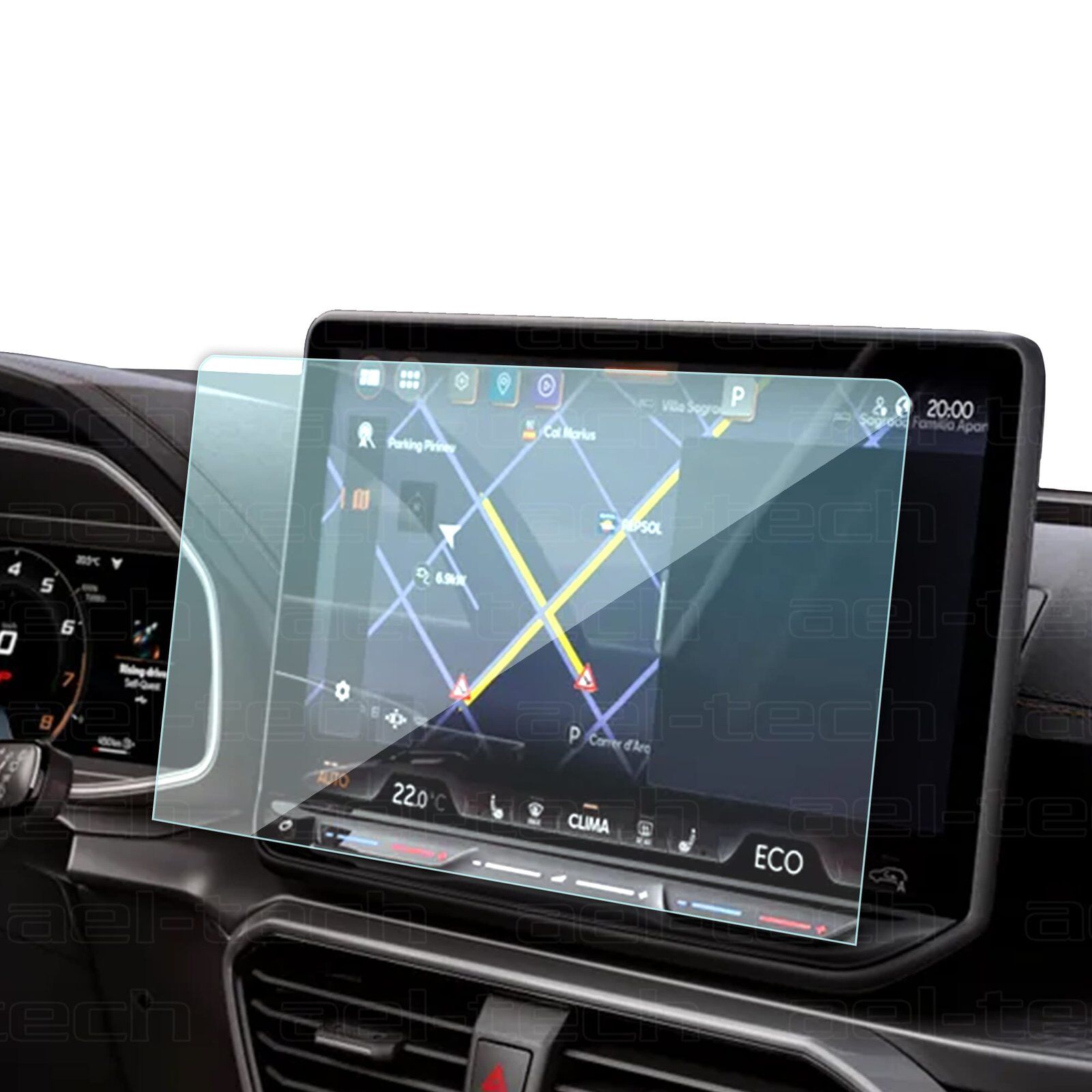 Cupra Terramar Uyumlu 12.9 İnç Navigasyon 9H Nano Ekran Koruyucu 2024-2025