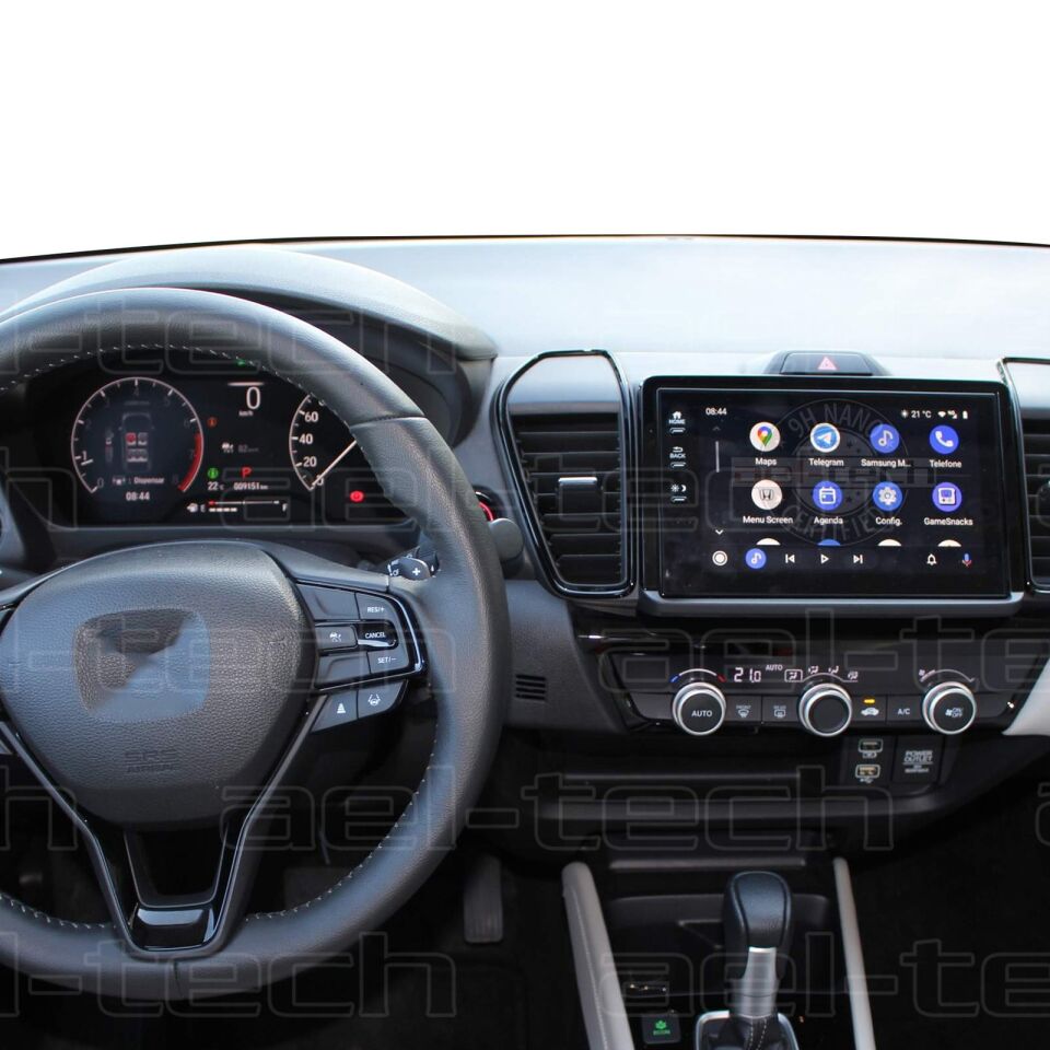 Honda City Uyumlu Navigasyon,5H Dijital Gösterge ve Klima Üstü 9H Nano Ekran Koruyucu 3'lü Set