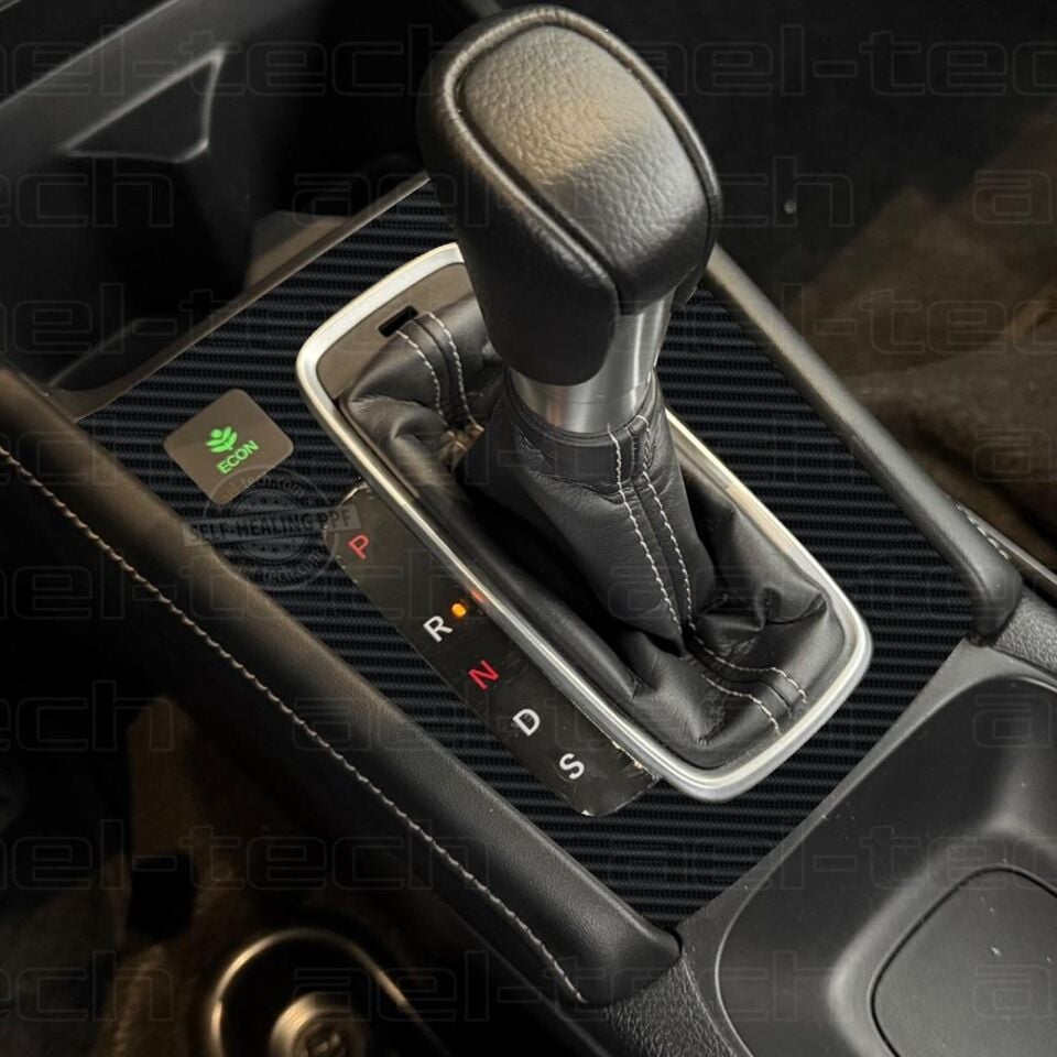 Honda City Uyumlu Piano Black Vites Etrafı 5D Karbon Görünümlü TPU Koruma  2021/2024