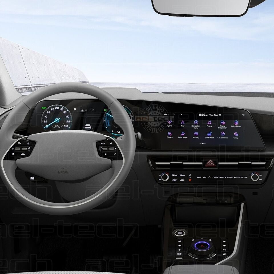 Kia Niro Navigasyon ve Dijital Gösterge Uyumlu 9H Nano Ekran Koruyucu 2024/2025