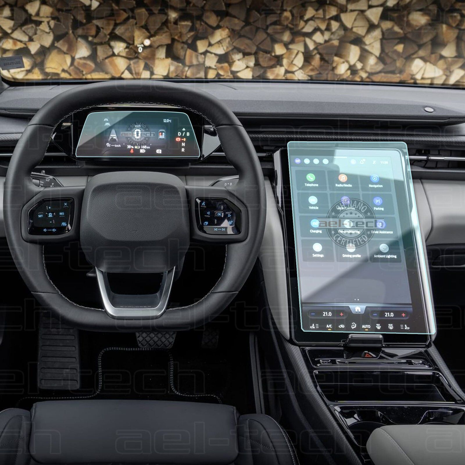 Ford Capri Uyumlu Navigasyon ve Dijital Gösterge 9H Nano Ekran Koruyucu 2li Set