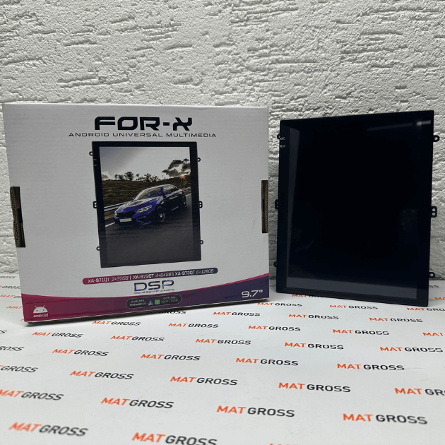 FOR-X XA971QT Multimedya Tesla Tablet, 9.7 İnç Ekran, Android 10.0, 2GB RAM, 32GB ROM, Kablosuz CarPlay & Android Auto, DSP Ses İşlemci, 360 Derece Kamera Desteği