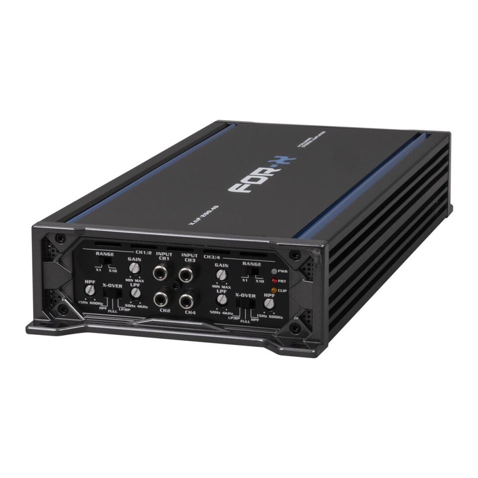 For-X XAP-200.4D Class D 4 Kanal Oto Amfisi - Köprülenebilir Power Amfi