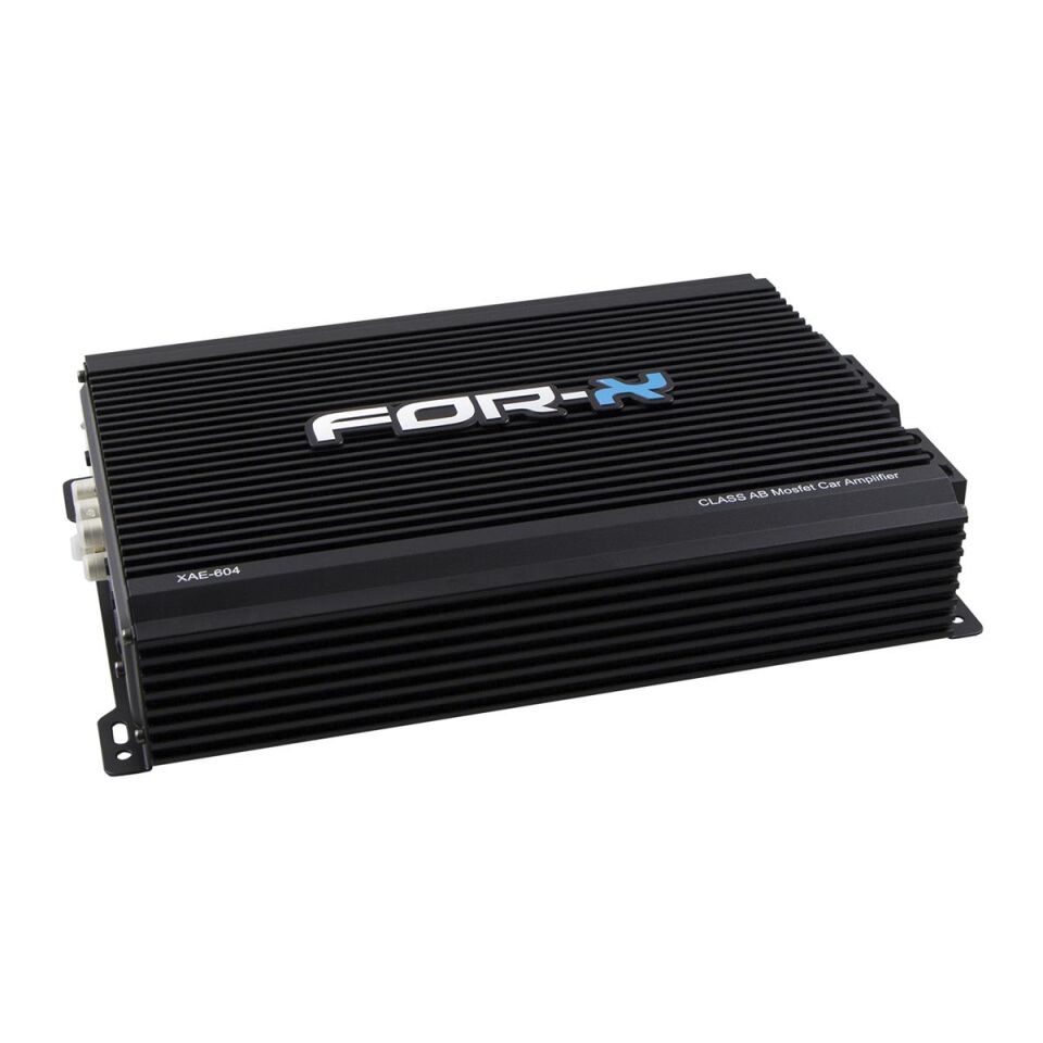 For-X XAE-604 4 Kanal Oto Amfisi - Köprülenebilir Power Amfi