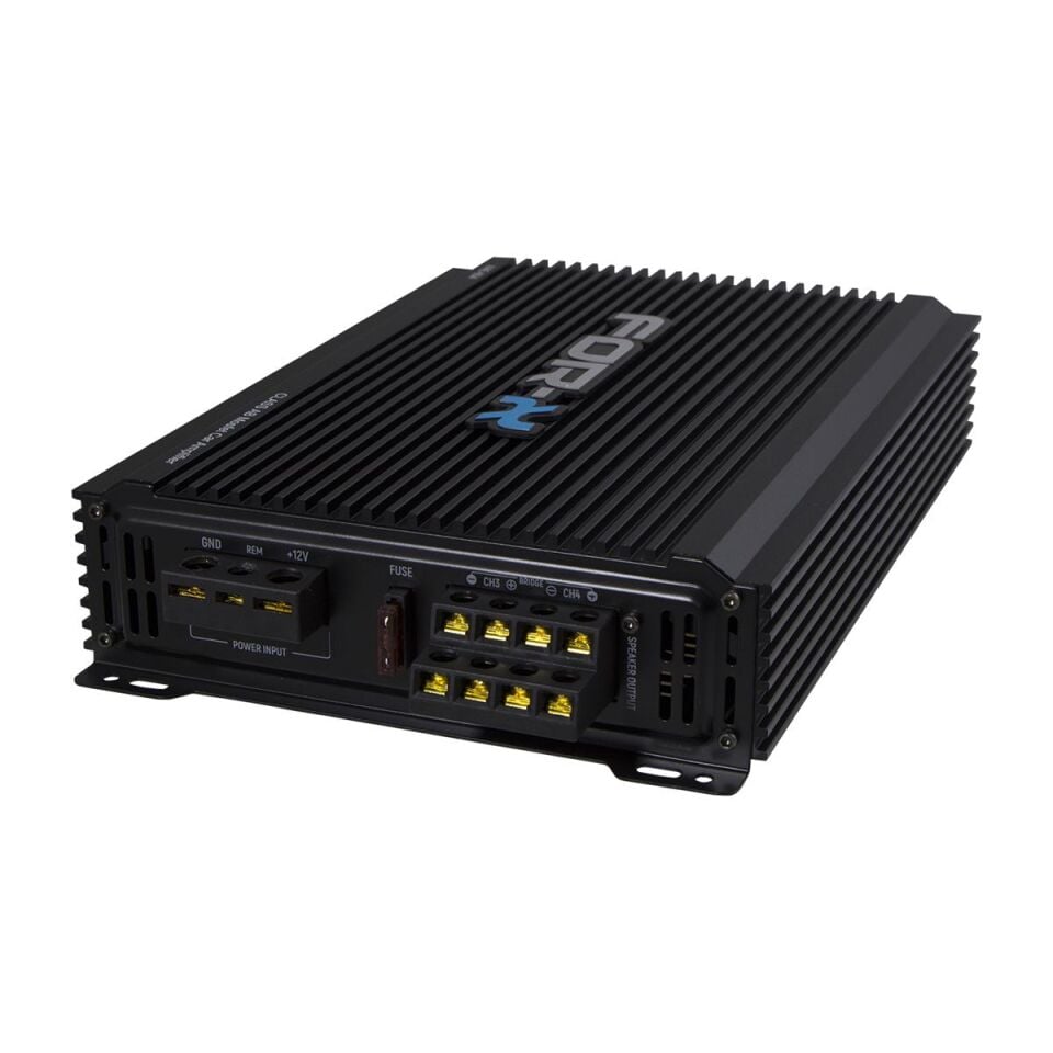 For-X XAE-604 4 Kanal Oto Amfisi - Köprülenebilir Power Amfi