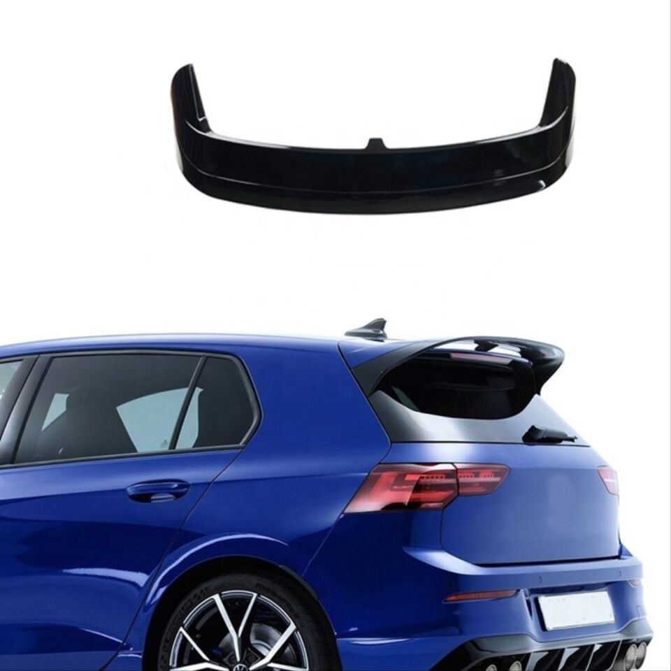 GOLF 8 IÇIN UYUMLU SPOILER   - PIANO BLACK (PARLAK SIYAH)