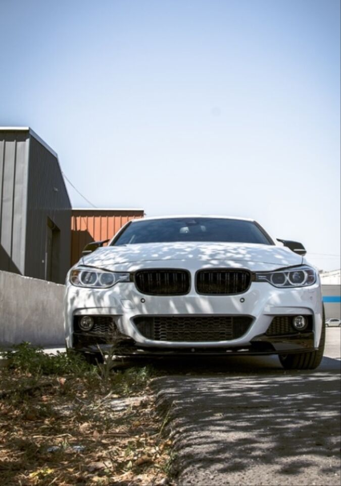 3 SERISI F30 2012-2018 IÇIN UYUMLU   M SPORT ÖN LIP - PIANO BLACK (3 PARÇA)