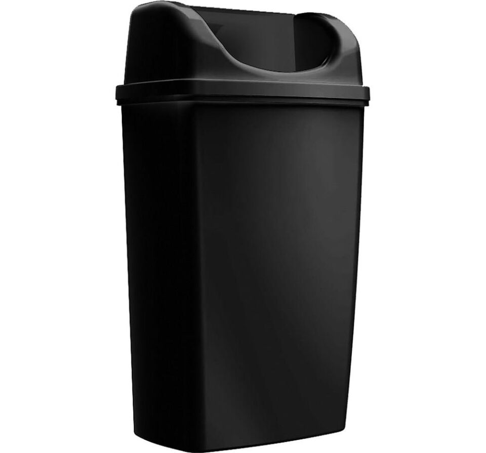 Rulopak Duvara Monte Çöp Kovası 50 Litre Siyah