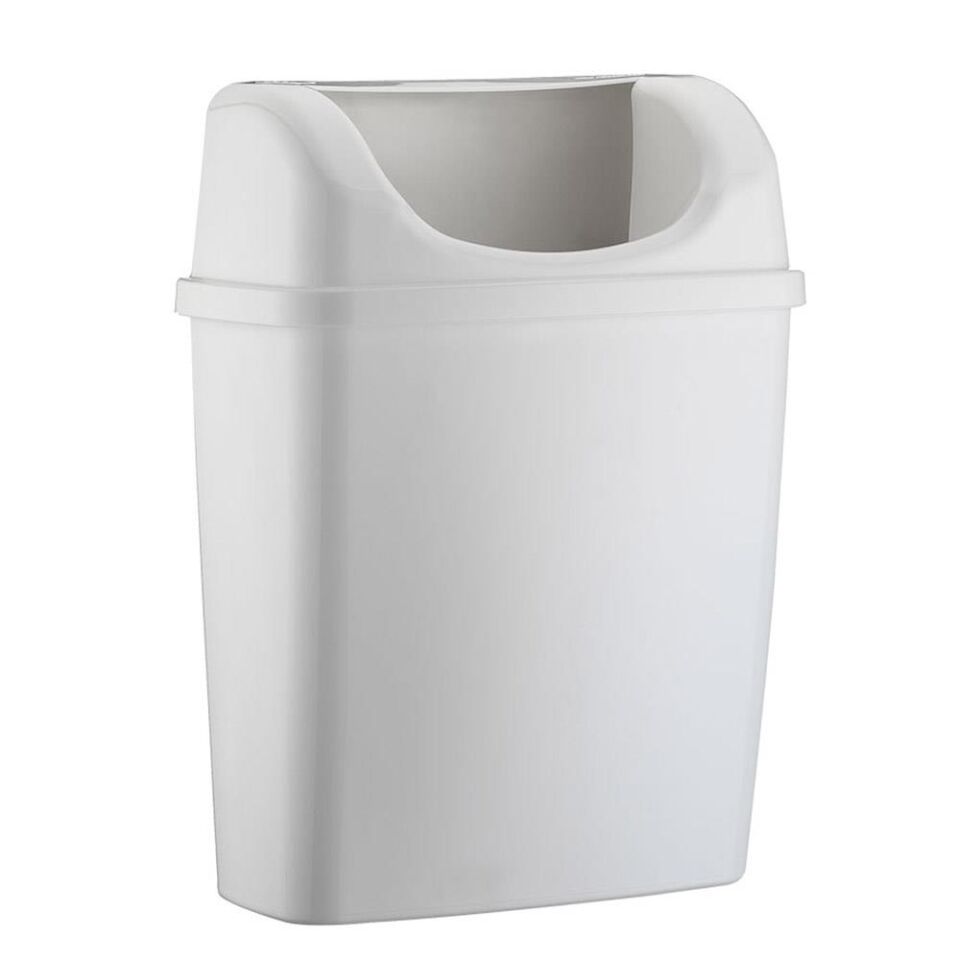 Rulopak Duvara Monte Çöp Kovası 6 Litre Beyaz